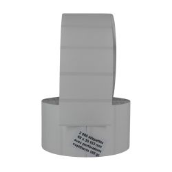 Rouleau 2000 étiquettes 60x30mm pour porte-étiquette mandrin 25mm Ø115mm non adhésives