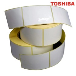 Rouleau d'étiquettes thermique direct Topmandrin 76mm Ø 200mm Toshiba