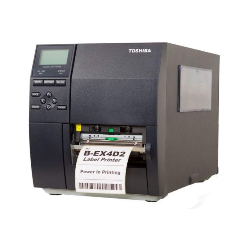 Toshiba B-EX4D2 – Stampante industriale termico diretto con testina piatta 203 dpi